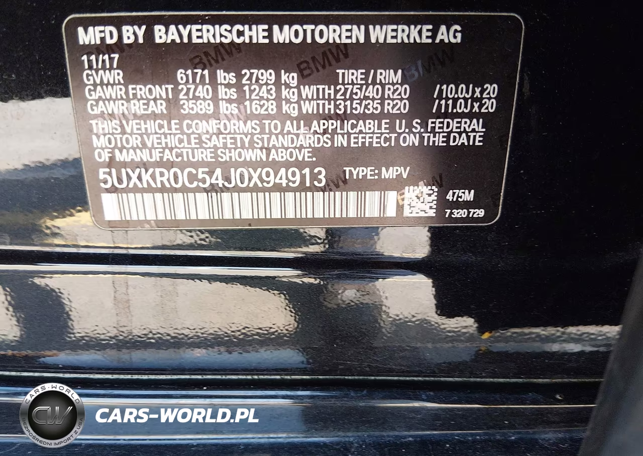 2018 BMW X5 xDrive35I VIN:5UXKR0C54J0X94913 - 9