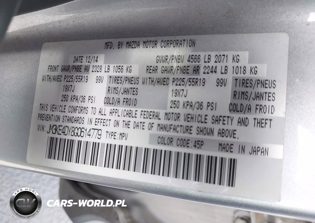 2016 Mazda Cx-5 Grand Touring VIN:JM3KE4DY8G0614779 - 9