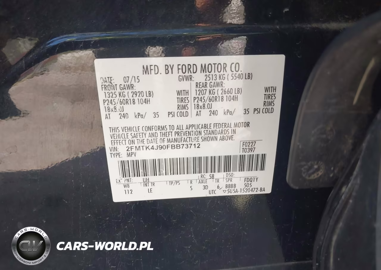 2015 Ford Edge Sel VIN:2FMTK4J90FBB73712 - 9