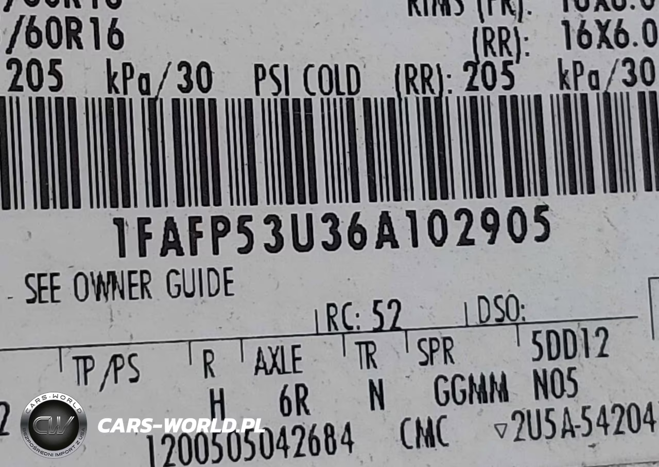 2006 Ford Taurus Se VIN:1FAFP53U36A102905 - 9