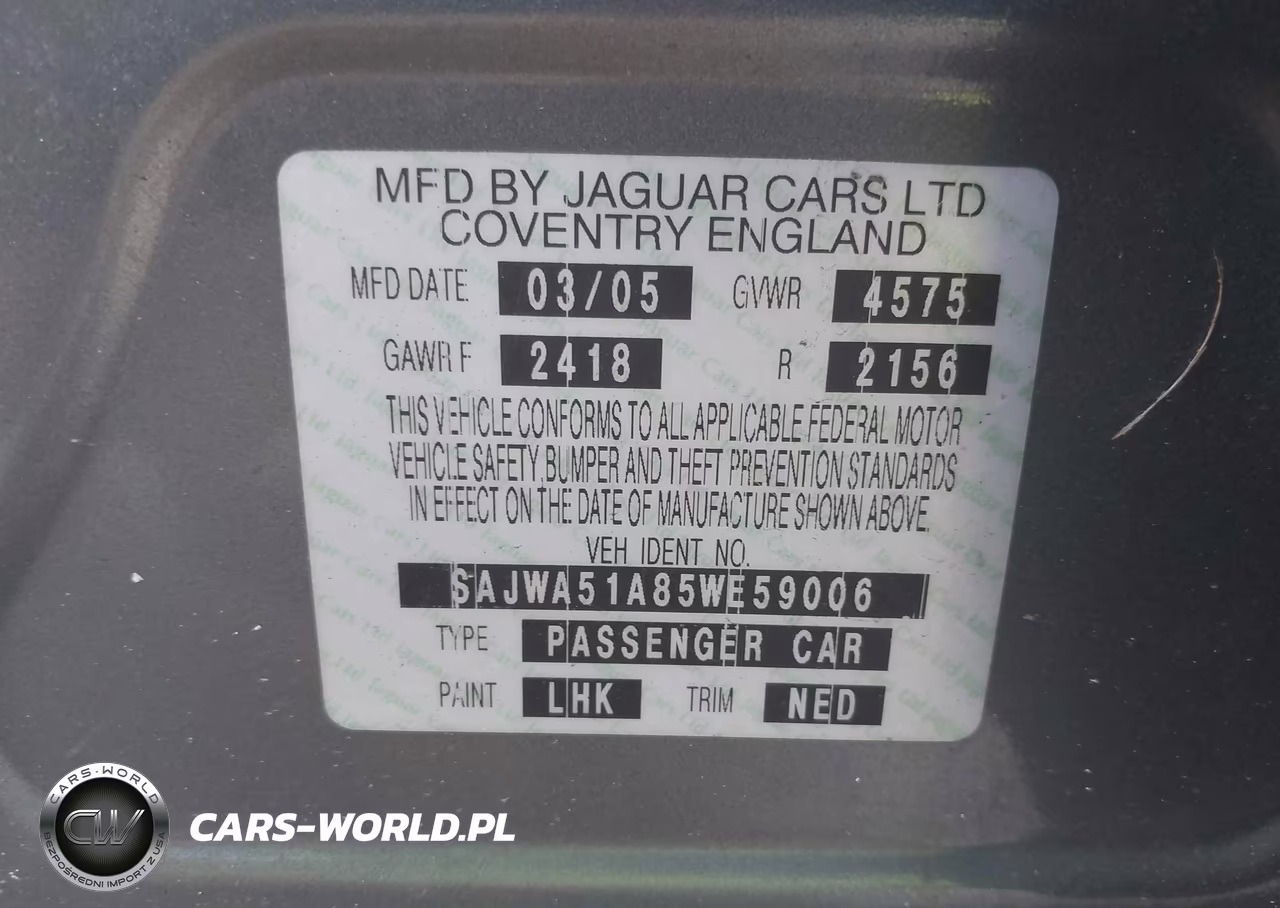 2005 Jaguar X-Type 3.0 VIN:SAJWA51A85WE59006 - 9