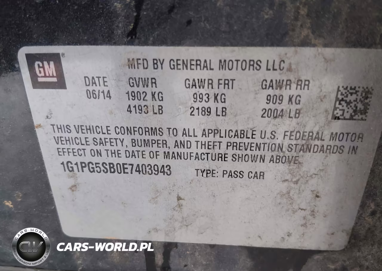 2014 Chevrolet Cruze Ltz VIN:1G1PG5SB0E7403943 - 9