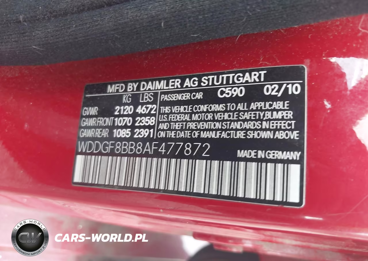 2010 Mercedes-Benz C 300 Luxury 4Matic-Sport 4Matic VIN:WDDGF8BB8AF477872 - 9