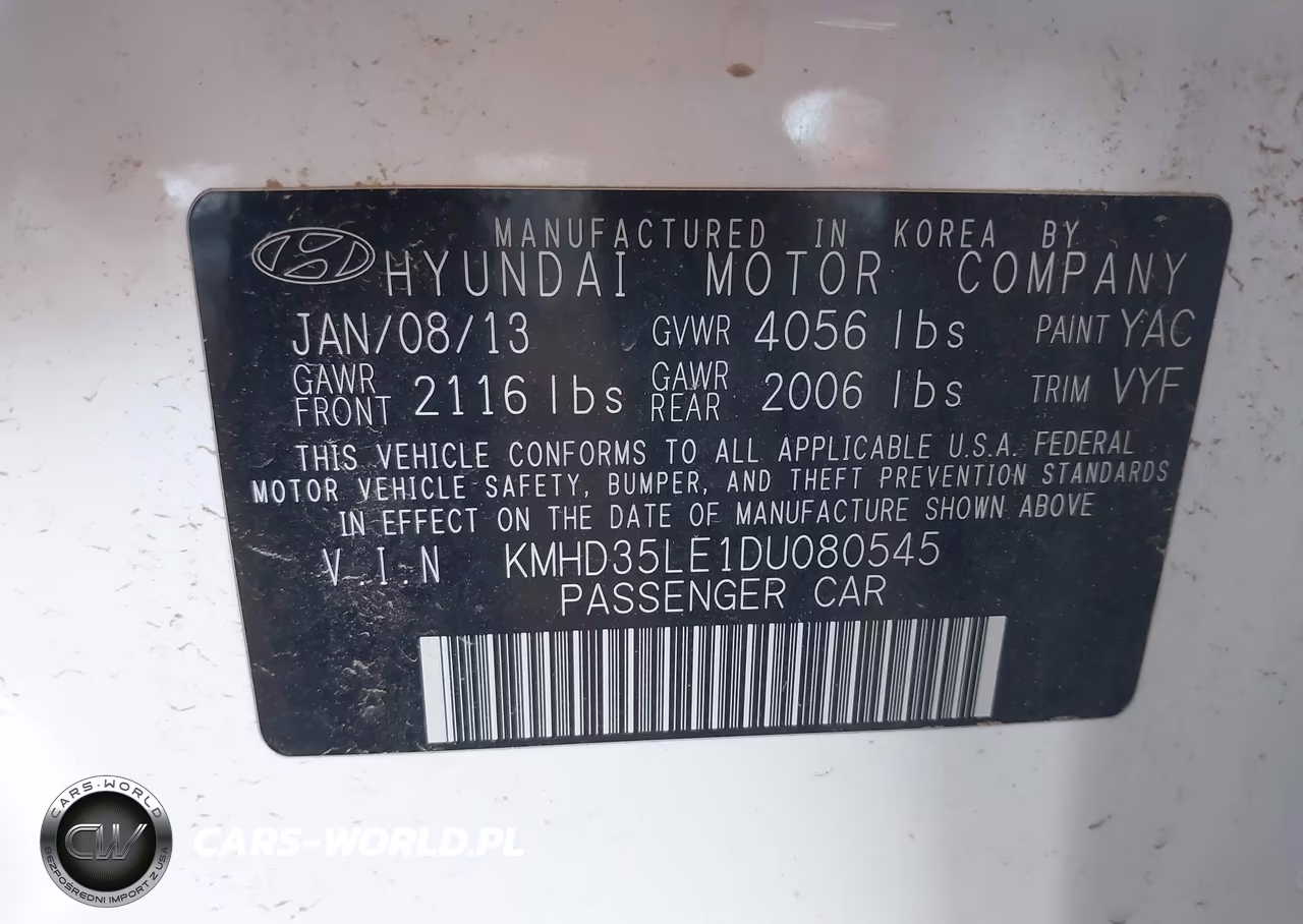 2013 Hyundai Elantra Gt VIN:KMHD35LE1DU080545 - 9
