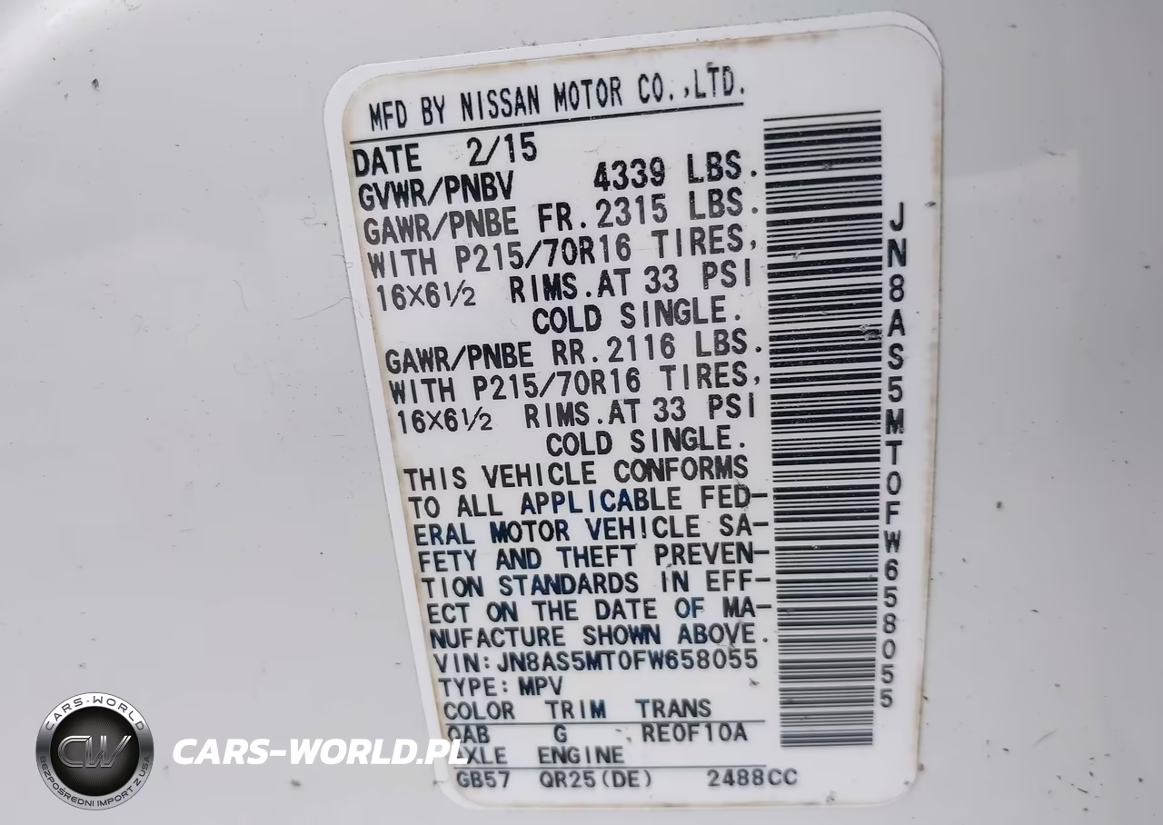 2015 Nissan Rogue Select S VIN:JN8AS5MT0FW658055 - 9