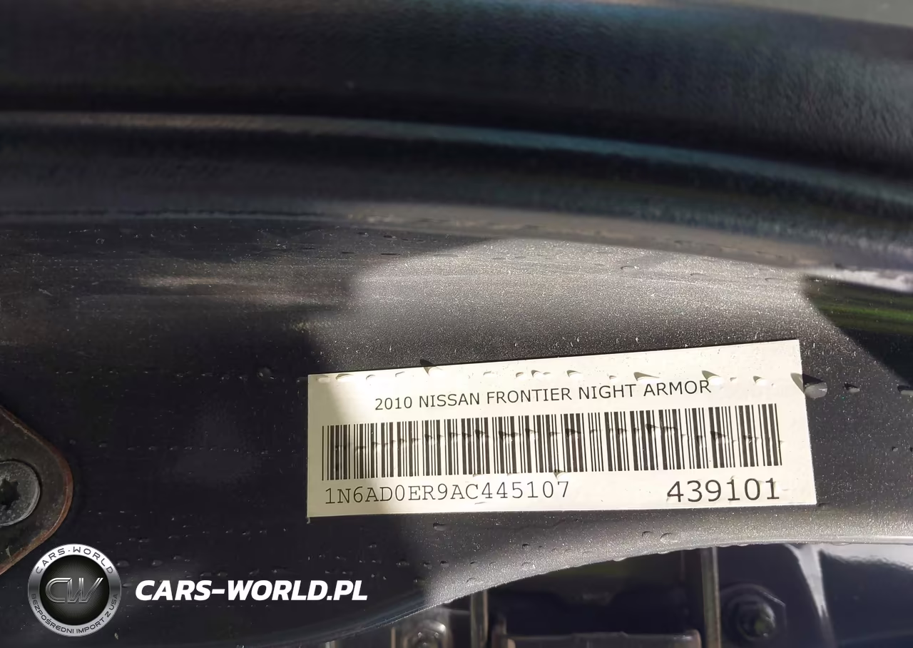 2010 Nissan Frontier Se VIN:1N6AD0ER9AC445107 - 9