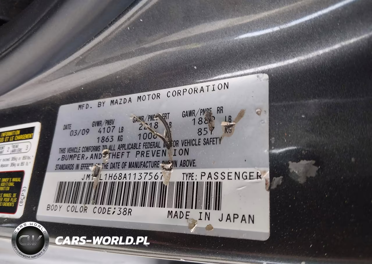 2010 Mazda Mazda3 S Sport VIN:JM1BL1H68A1137567 - 9