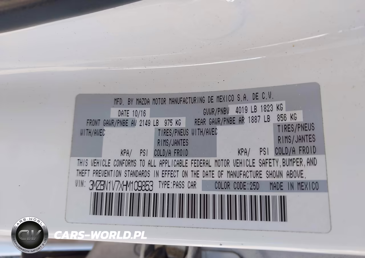 2017 Mazda Mazda3 Touring VIN:3MZBN1V7XHM109853 - 9