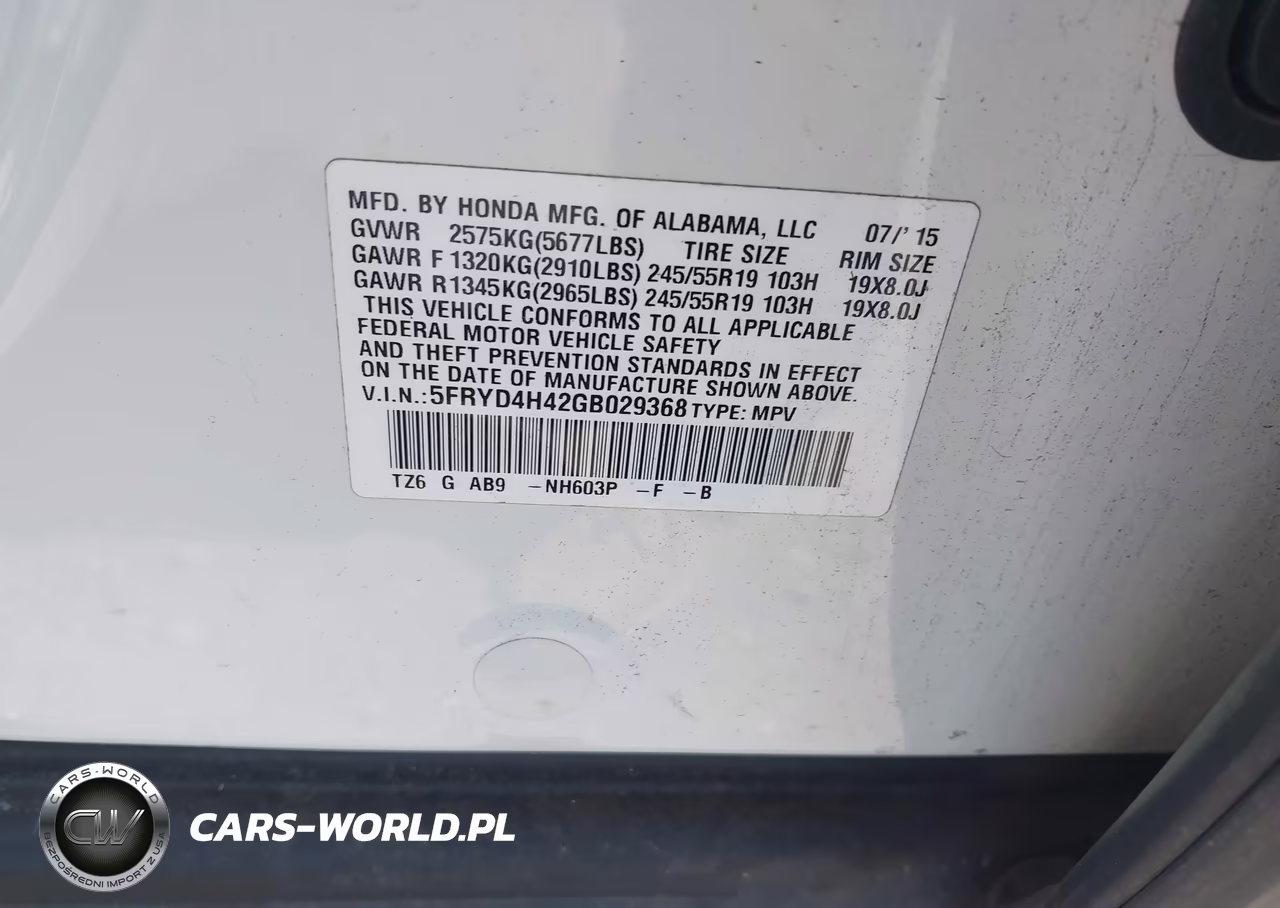 2016 Acura Mdx Technology Acurawatch Plus Packages-Technology Package VIN:5FRYD4H42GB029368 - 9