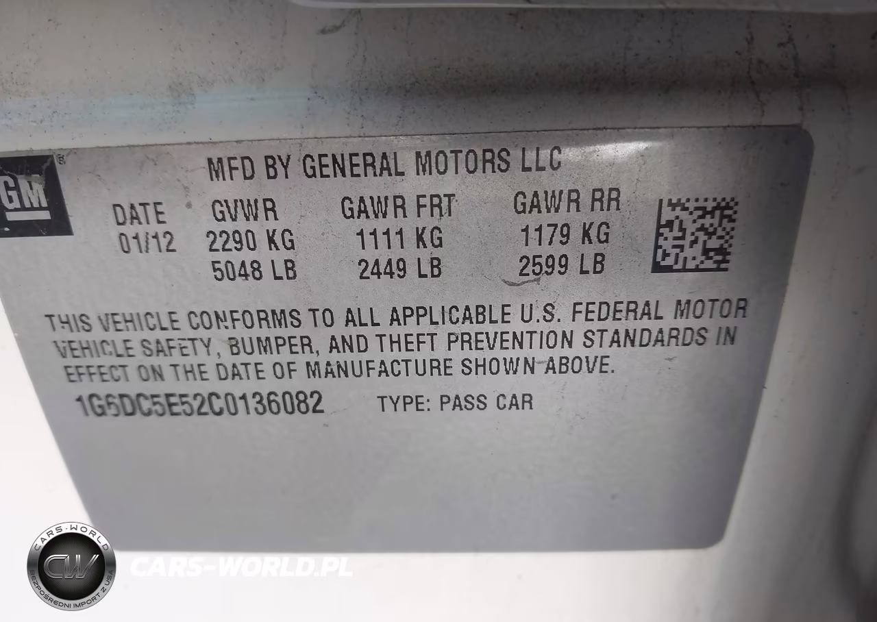 2012 Cadillac Cts Standard VIN:1G6DC5E52C0136082 - 9