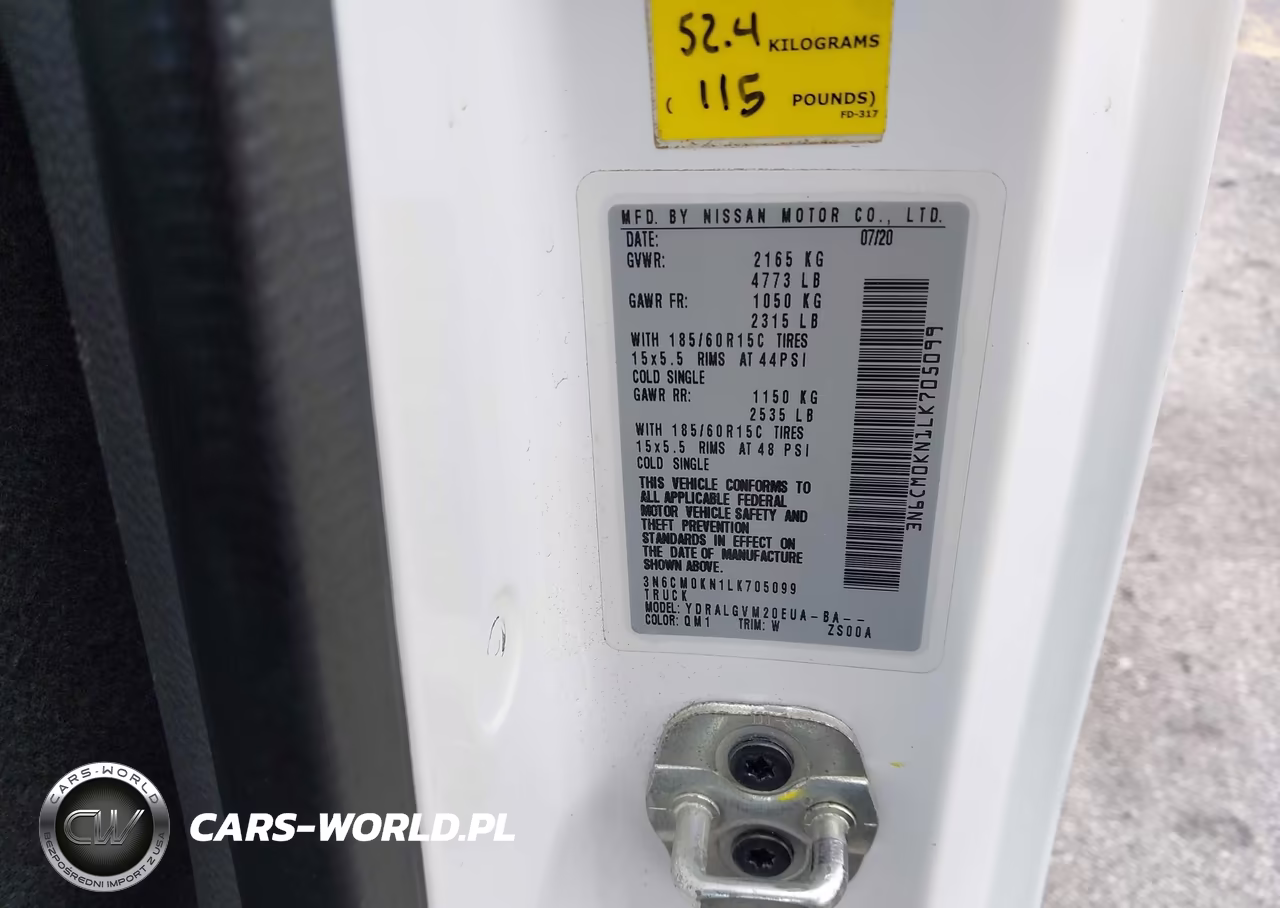 2020 Nissan Nv200 Cargo Sv Xtronic Cvt VIN:3N6CM0KN1LK705099 - 9