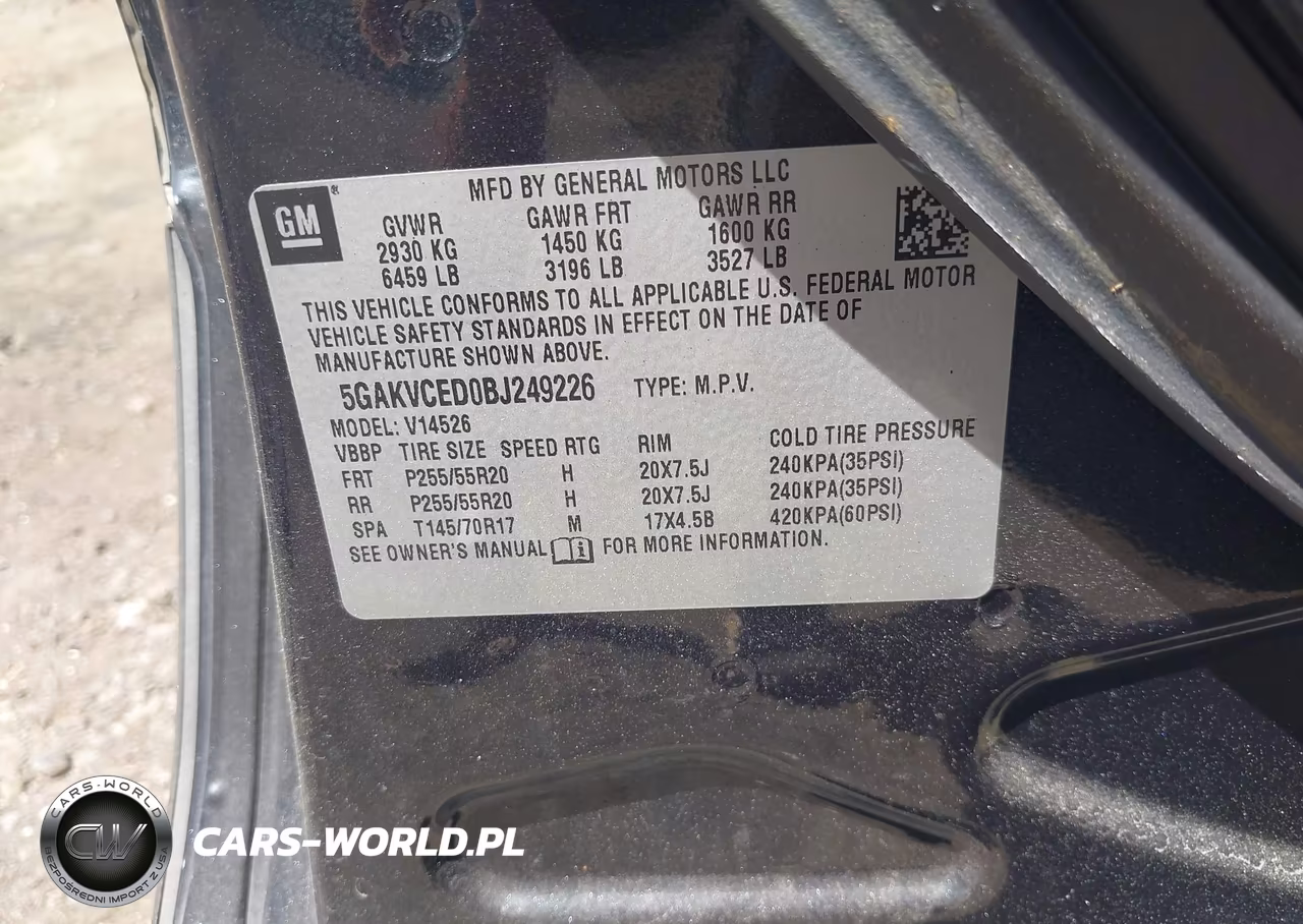 2011 Buick Enclave 2Xl VIN:5GAKVCED0BJ249226 - 9