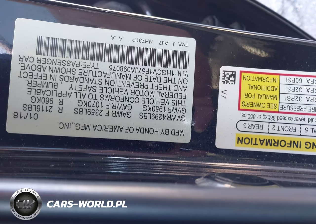 2018 Honda Accord Ex-L VIN:1HGCV1F57JA098075 - 4