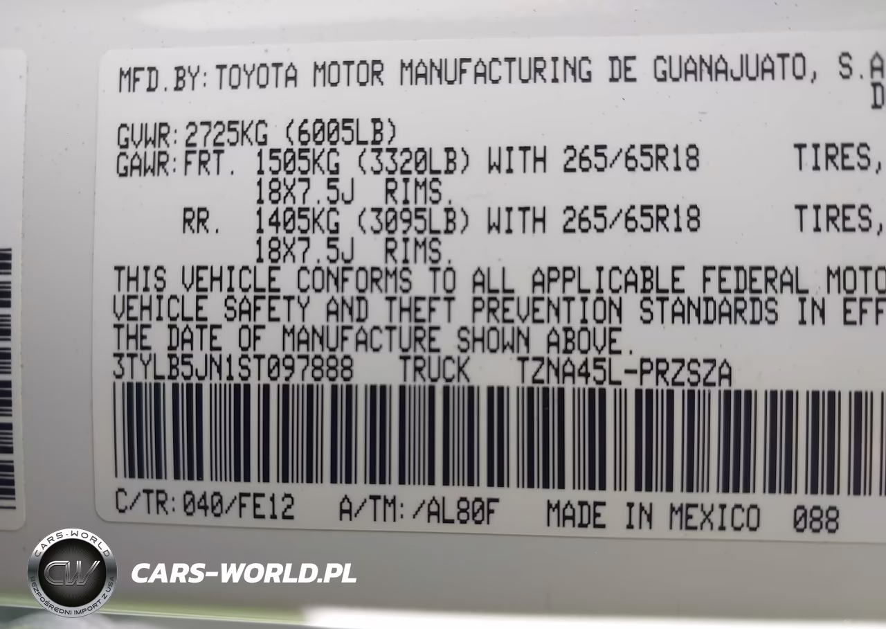 2025 Toyota Tacoma Trd Sport VIN:3TYLB5JN1ST097888 - 9