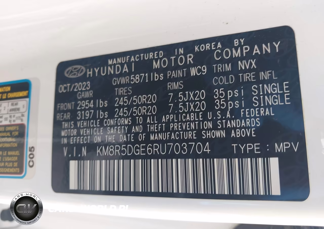 2024 Hyundai Palisade Limited VIN:KM8R5DGE6RU703704 - 9