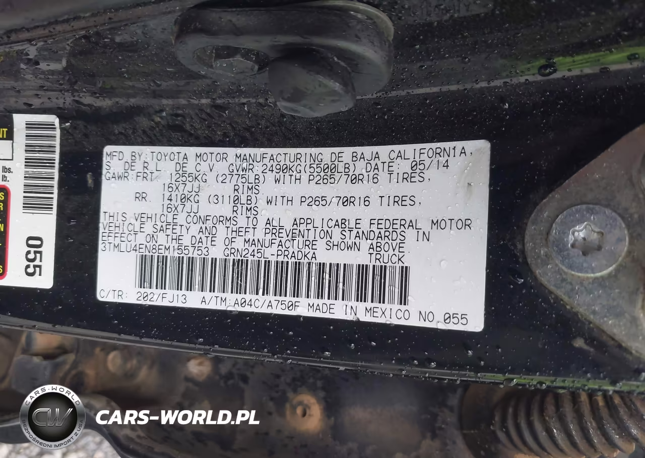 2014 Toyota Tacoma Base V6 VIN:3TMLU4EN8EM155753 - 9