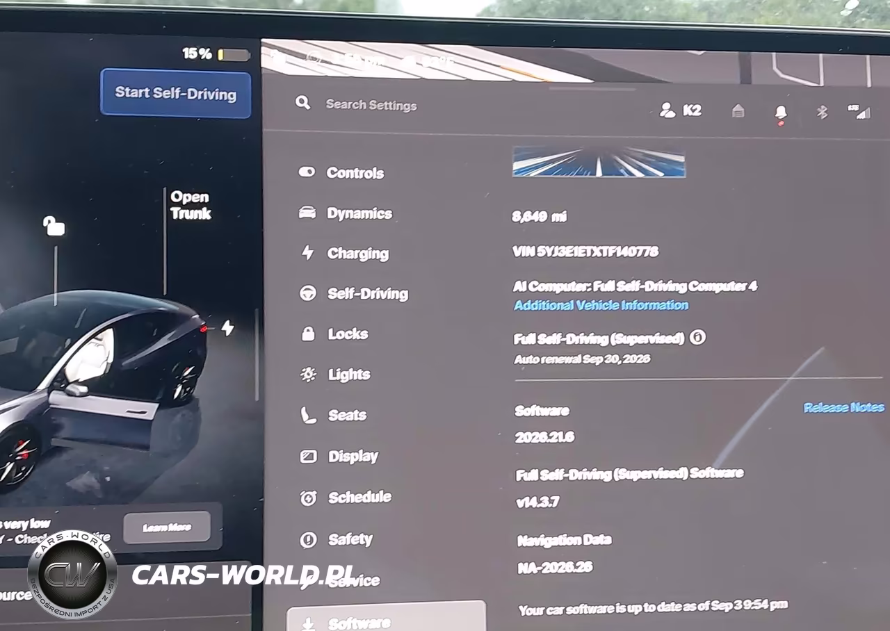 2026 Tesla Model 3 Performance All-Wheel Drive VIN:5YJ3E1ETXTF140778 - 14