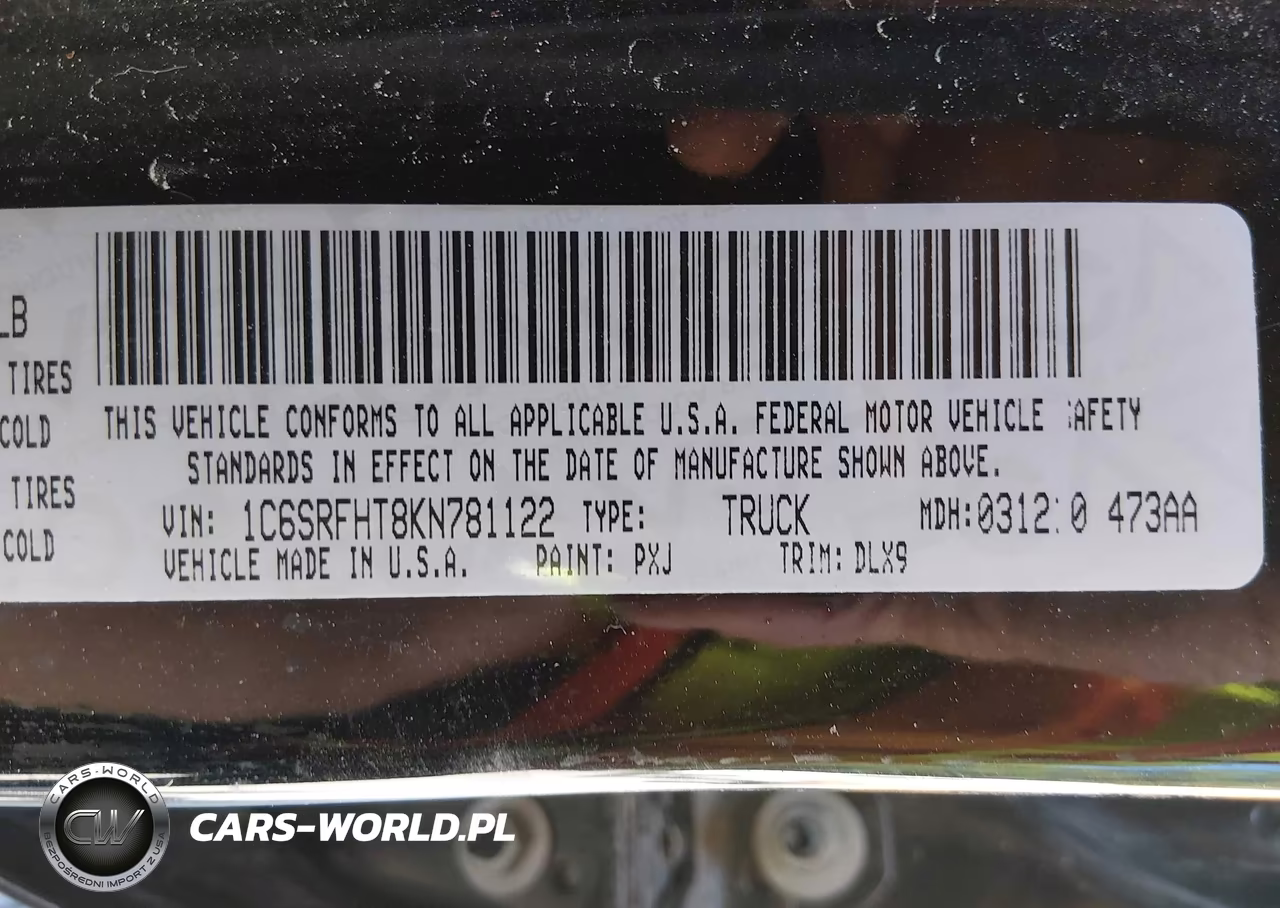 2019 Ram 1500 VIN:1C6SRFHT8KN781122 - 9