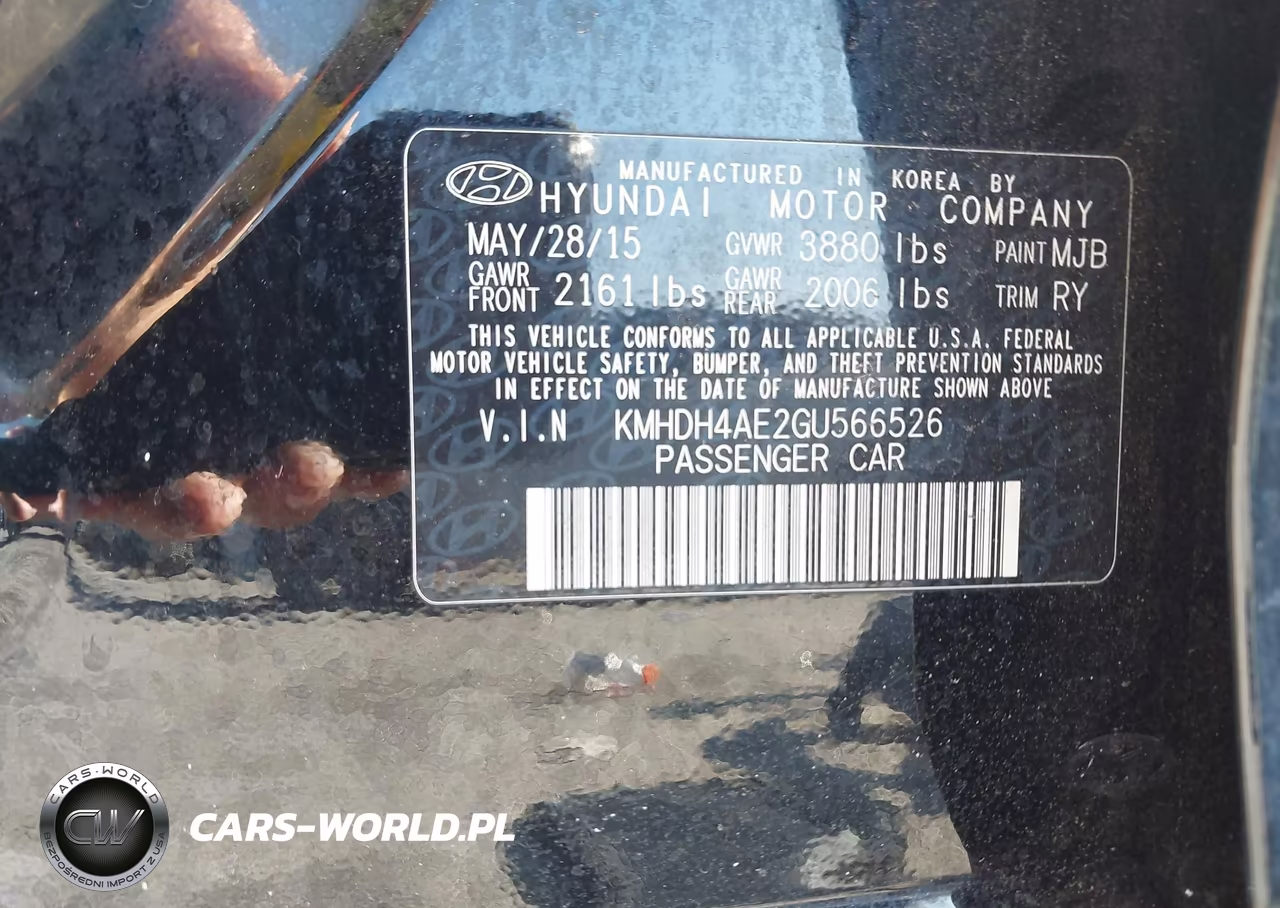 2016 Hyundai Elantra Value Edition VIN:KMHDH4AE2GU566526 - 9