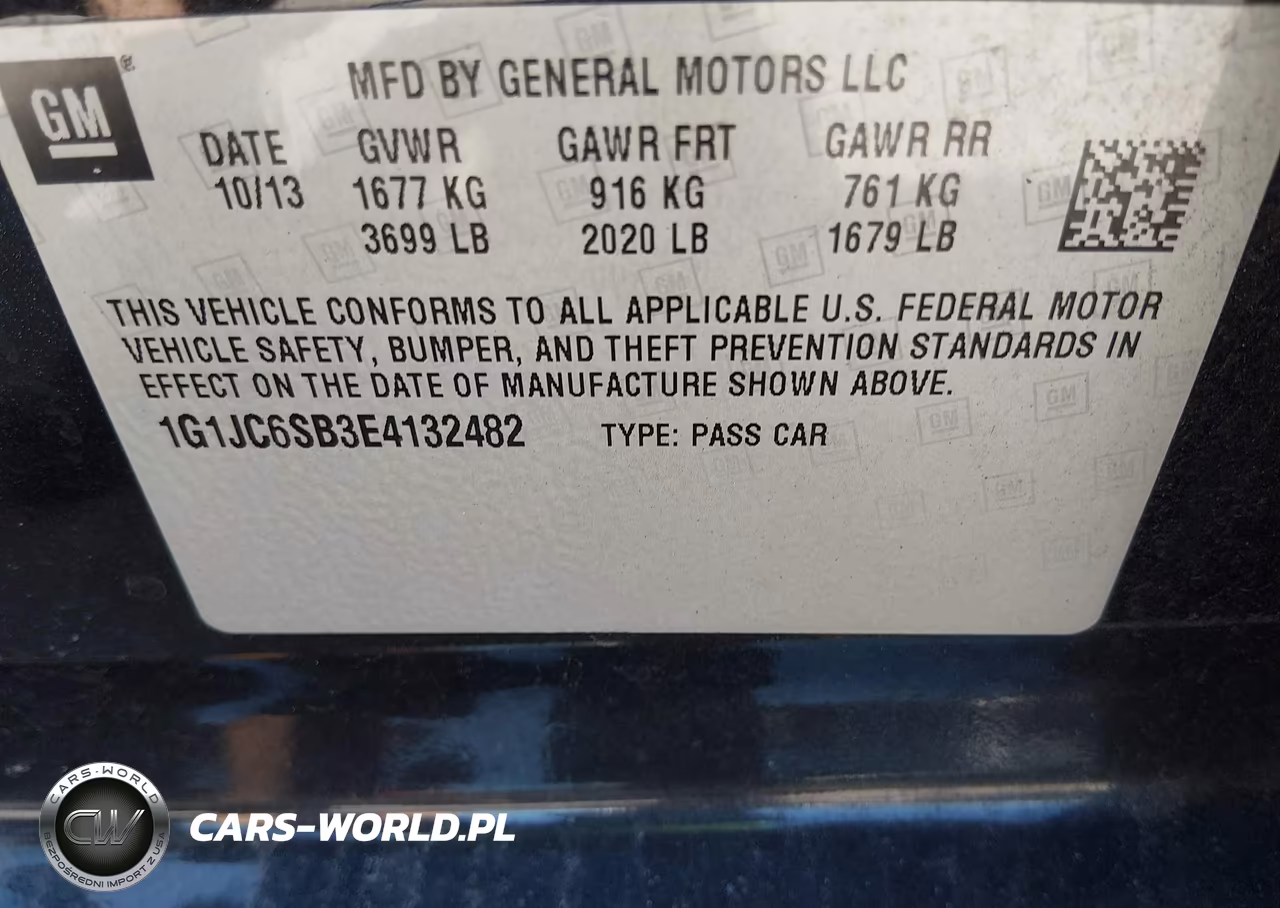 2014 Chevrolet Sonic Lt Auto VIN:1G1JC6SB3E4132482 - 9