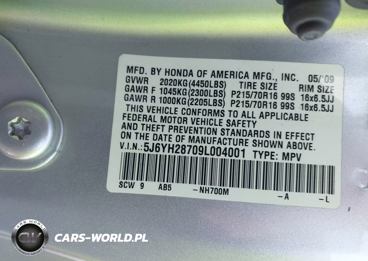 2009 Honda Element Ex VIN:5J6YH28709L004001 - 9