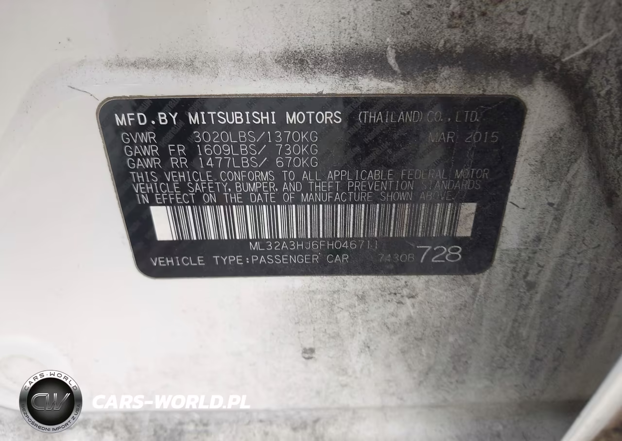 2015 Mitsubishi Mirage De VIN:ML32A3HJ6FH046711 - 9