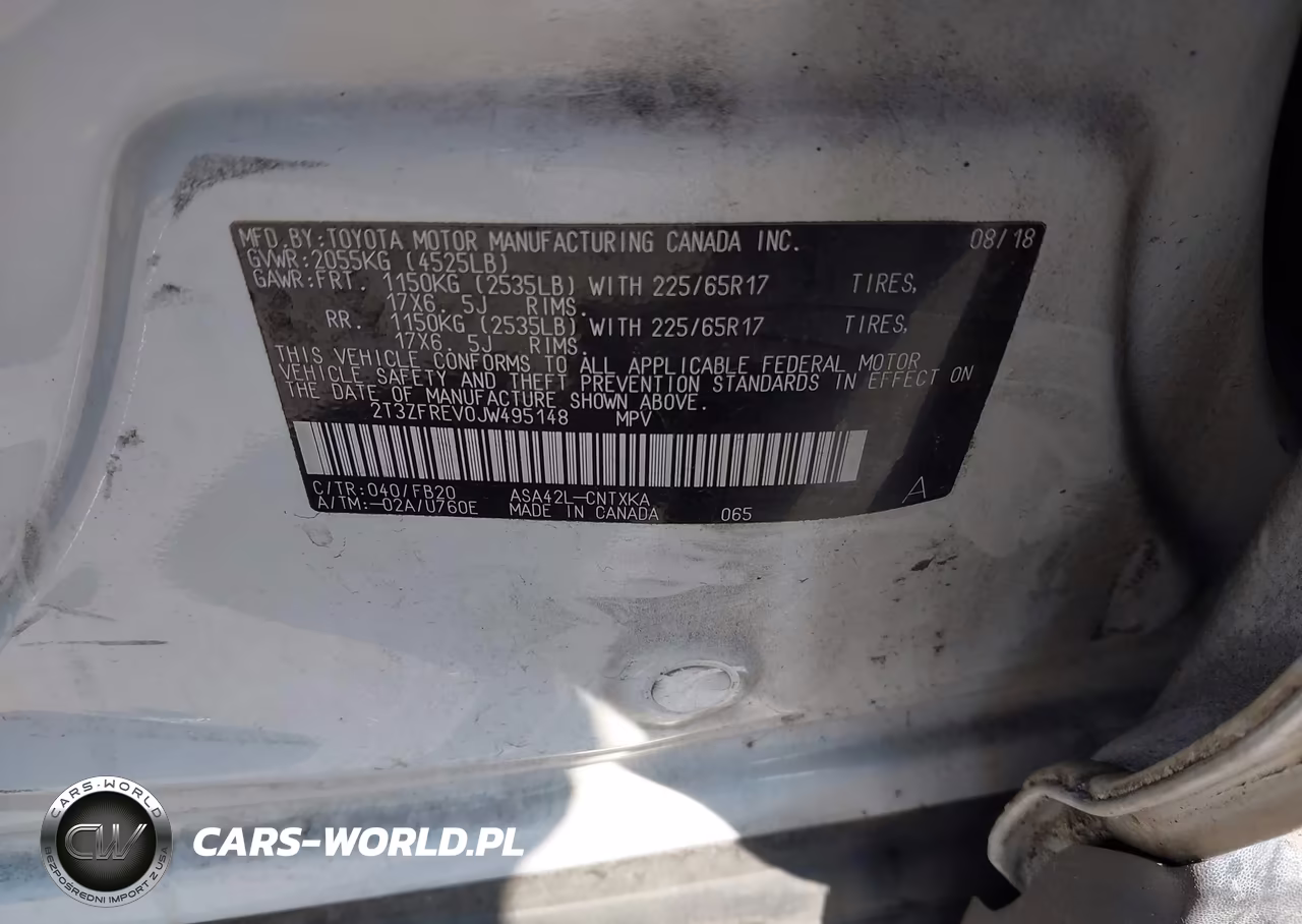 2018 Toyota Rav4 Le VIN:2T3ZFREV0JW495148 - 9