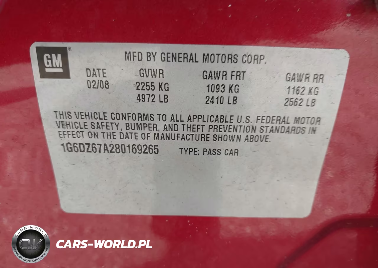 2008 Cadillac Sts V8 VIN:1G6DZ67A280169265 - 9