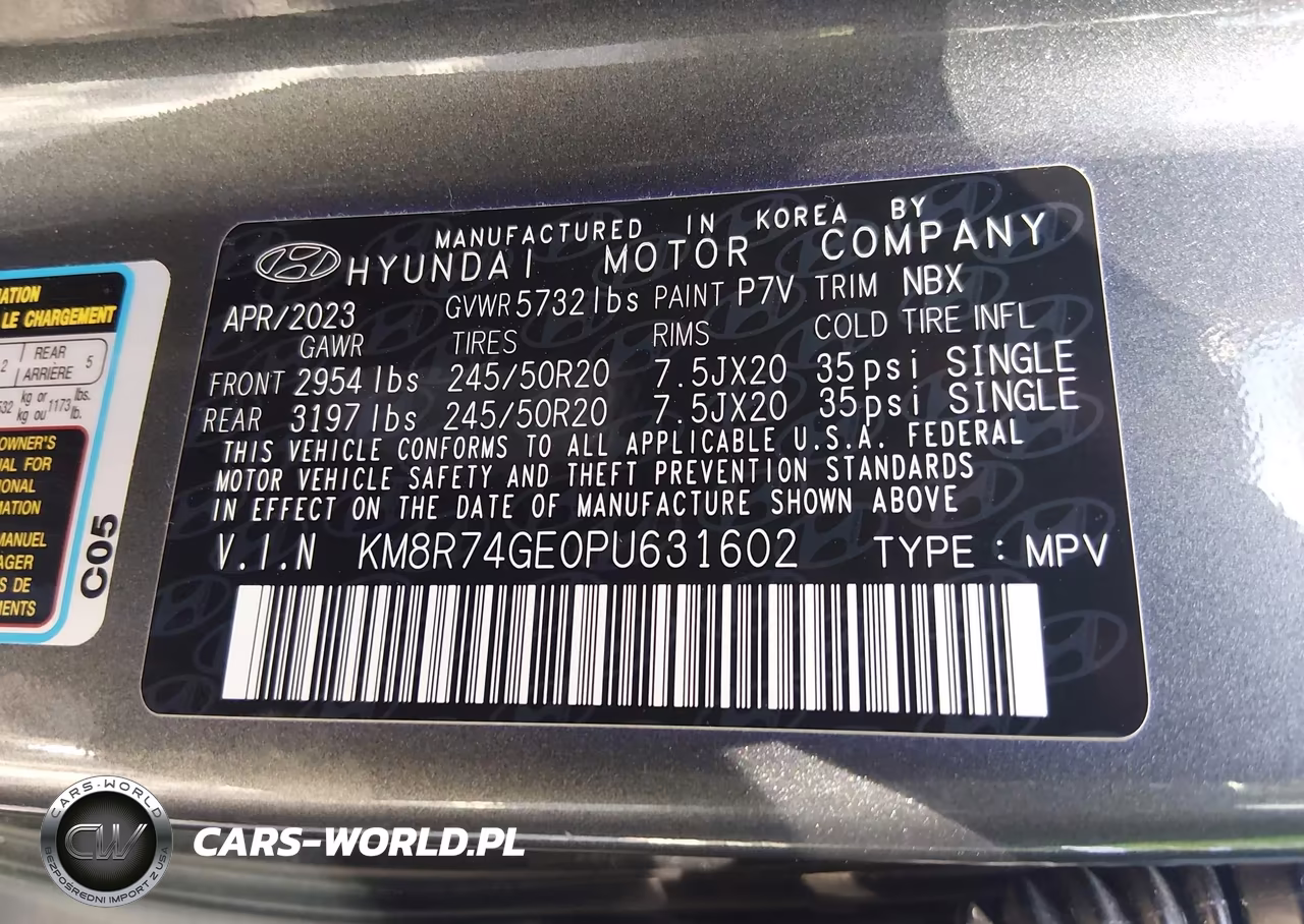 2023 Hyundai Palisade Calligraphy VIN:KM8R74GE0PU631602 - 9