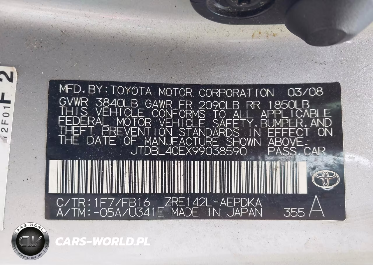 2009 Toyota Corolla Le VIN:JTDBL40EX99038590 - 9