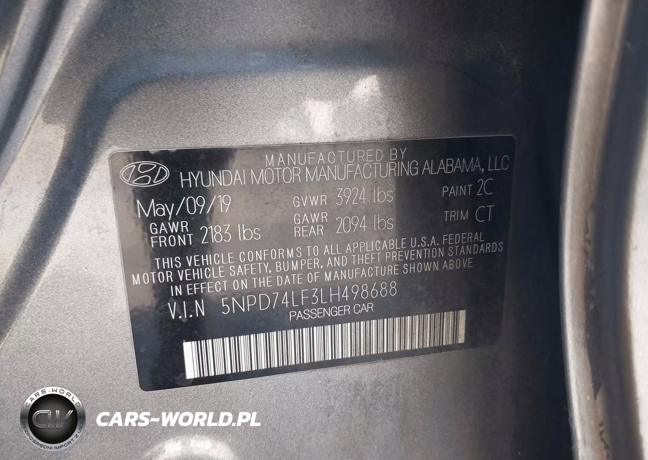 2020 Hyundai Elantra Se VIN:5NPD74LF3LH498688 - 9