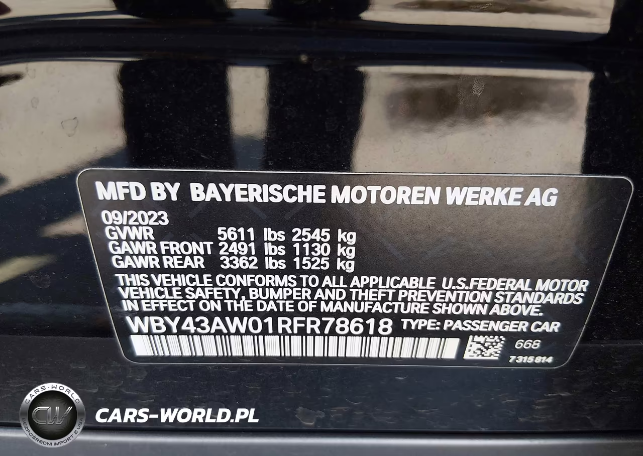 2024 BMW I4 Gran Coupe Edrive35 VIN:WBY43AW01RFR78618 - 9