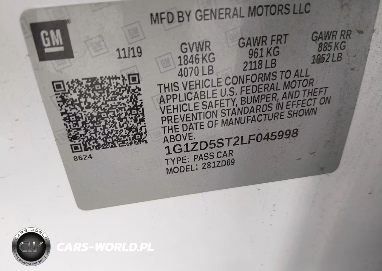2020 Chevrolet Malibu Fwd Lt VIN:1G1ZD5ST2LF045998 - 9
