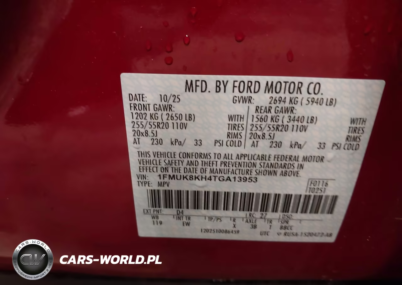 2026 Ford Explorer St-Line VIN:1FMUK8KH4TGA13953 - 9
