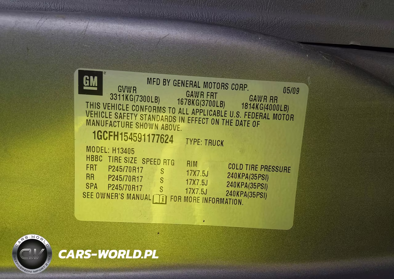 2009 Chevrolet Express 1500 Work Van VIN:1GCFH154591177624 - 9