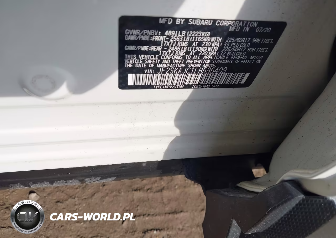 2020 Subaru Forester Premium VIN:JF2SKAJC1LH586409 - 9