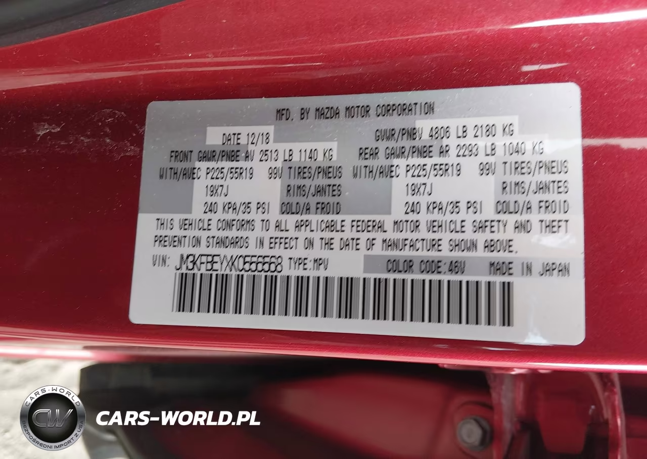 2019 Mazda Cx-5 Signature VIN:JM3KFBEYXK0556568 - 9