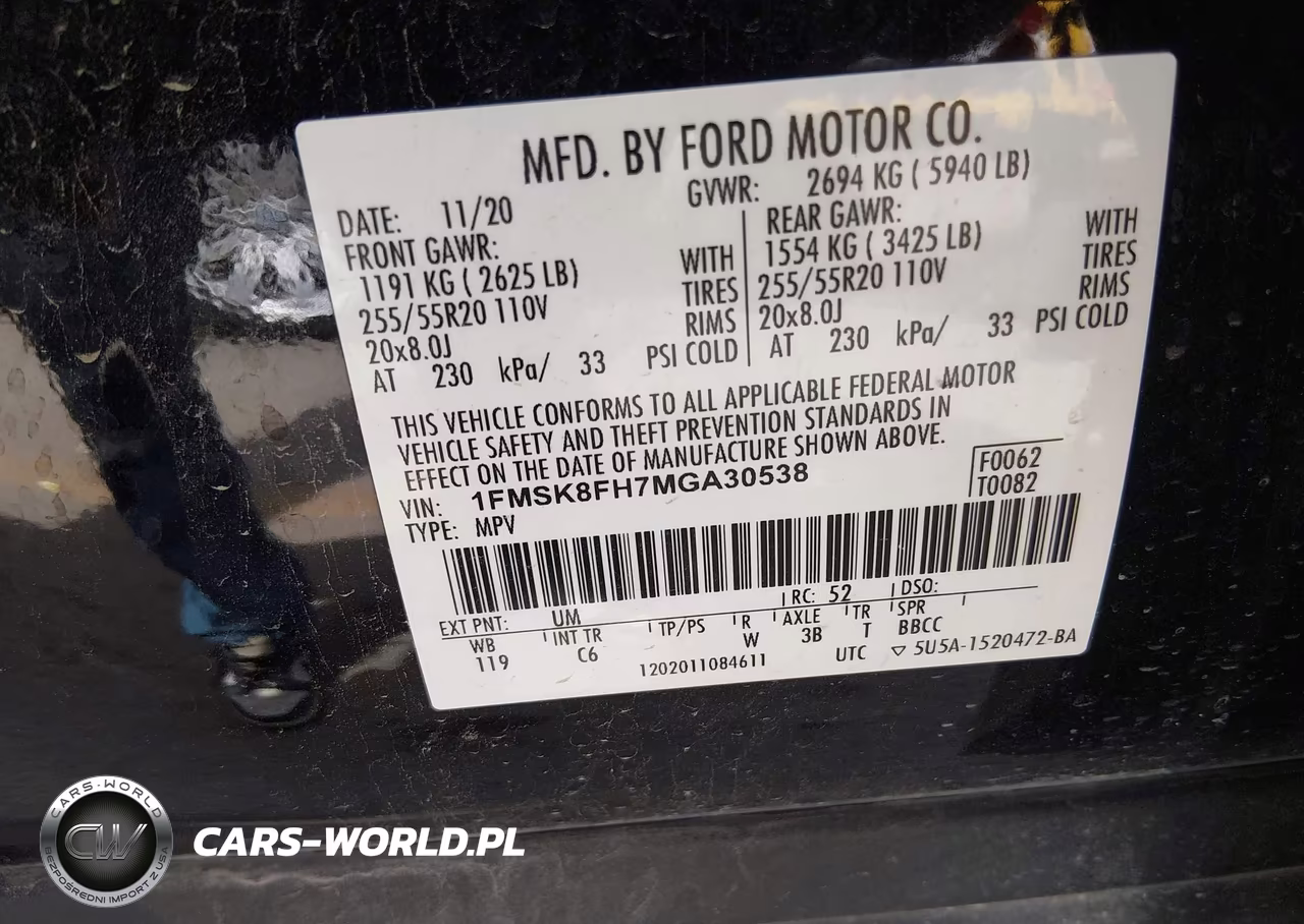 2021 Ford Explorer Limited VIN:1FMSK8FH7MGA30538 - 9