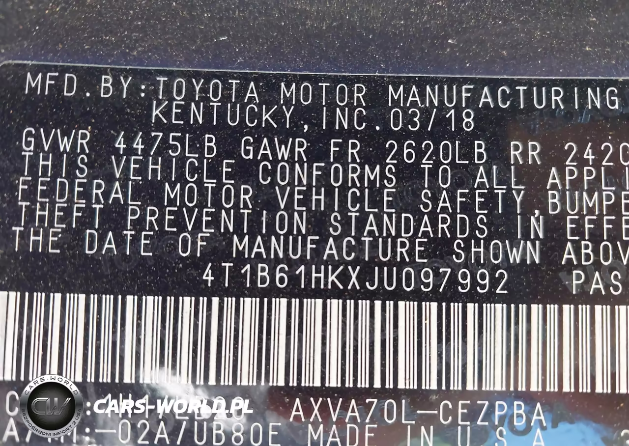 2018 Toyota Camry Xse VIN:4T1B61HKXJU097992 - 9