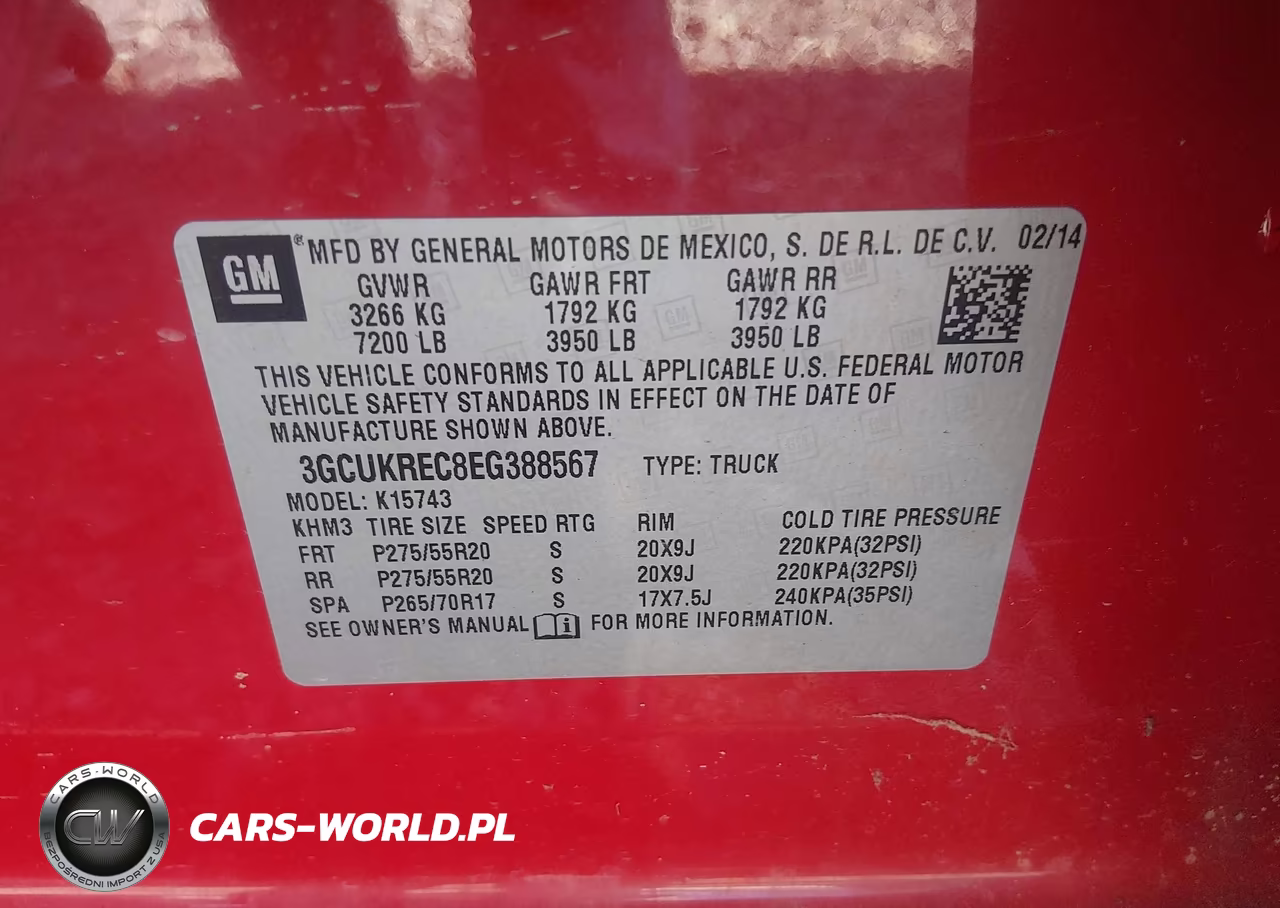 2014 Chevrolet Silverado 1500 2Lt VIN:3GCUKREC8EG388567 - 9