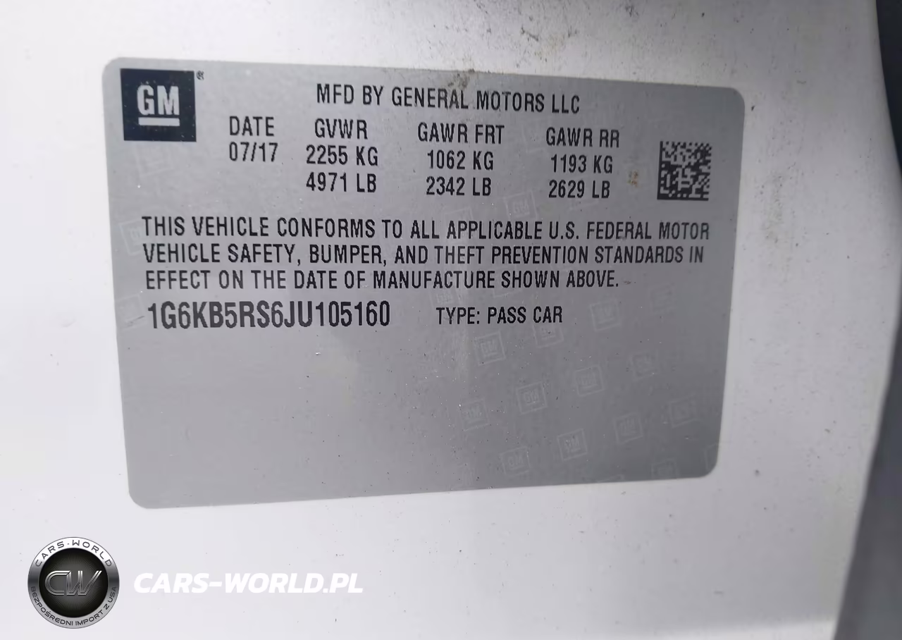 2018 Cadillac Ct6 Standard VIN:1G6KB5RS6JU105160 - 9