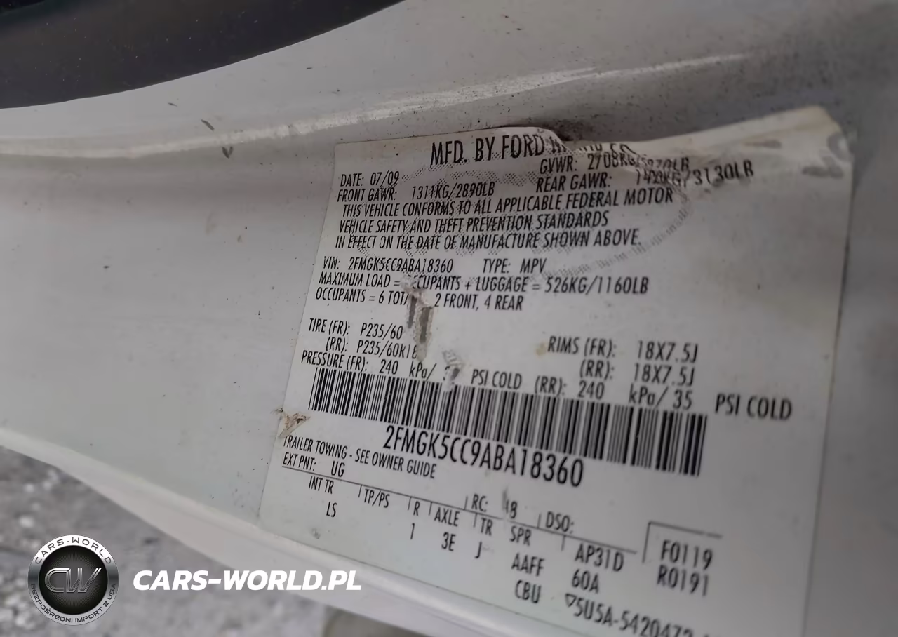 2010 Ford Flex Sel VIN:2FMGK5CC9ABA18360 - 9