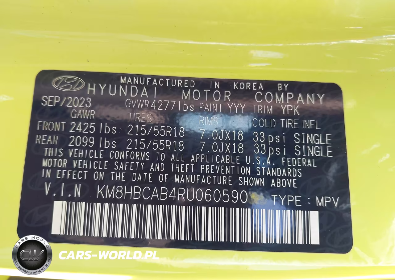 2024 Hyundai Kona Sel VIN:KM8HBCAB4RU060590 - 9