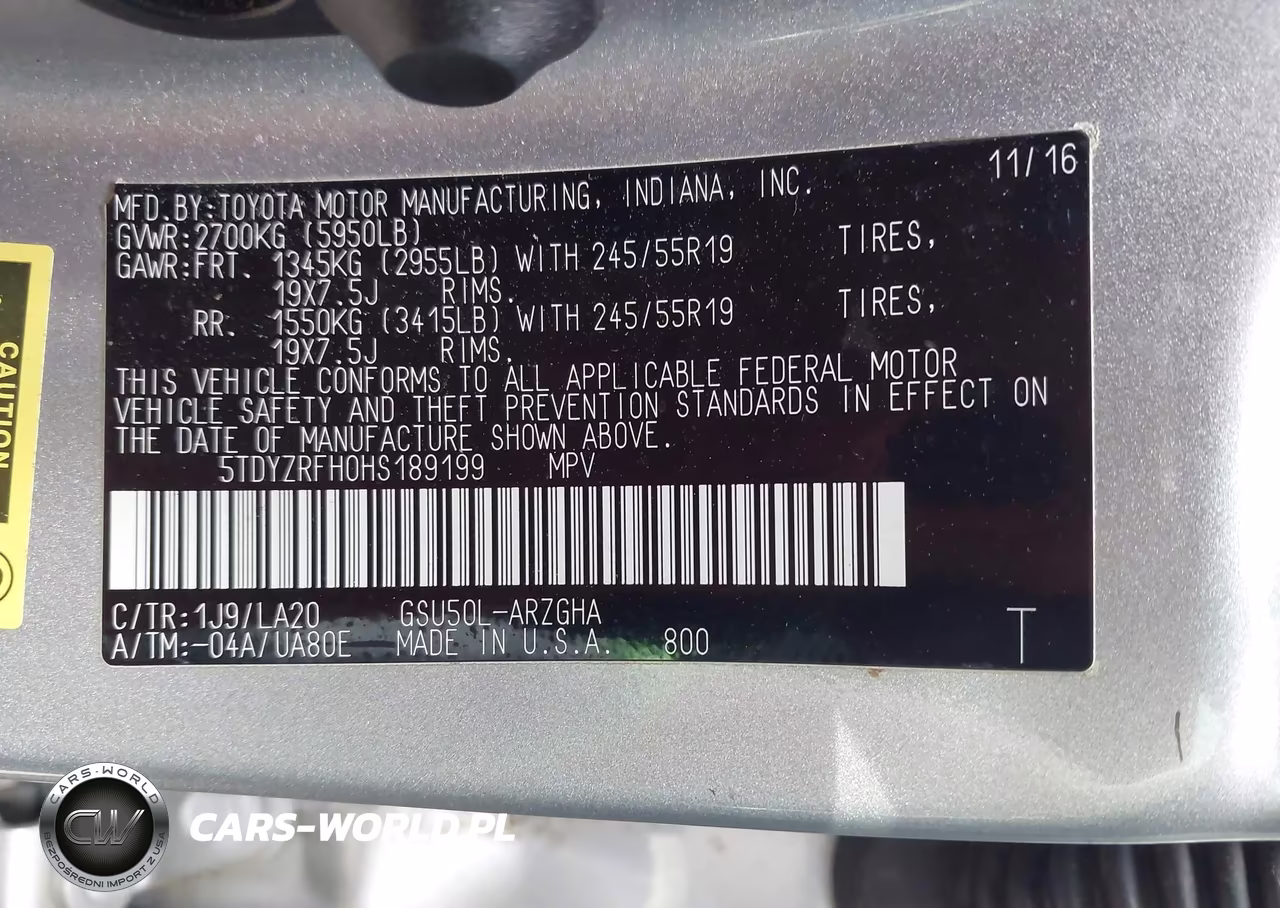 2017 Toyota Highlander Limited VIN:5TDYZRFH0HS189199 - 9
