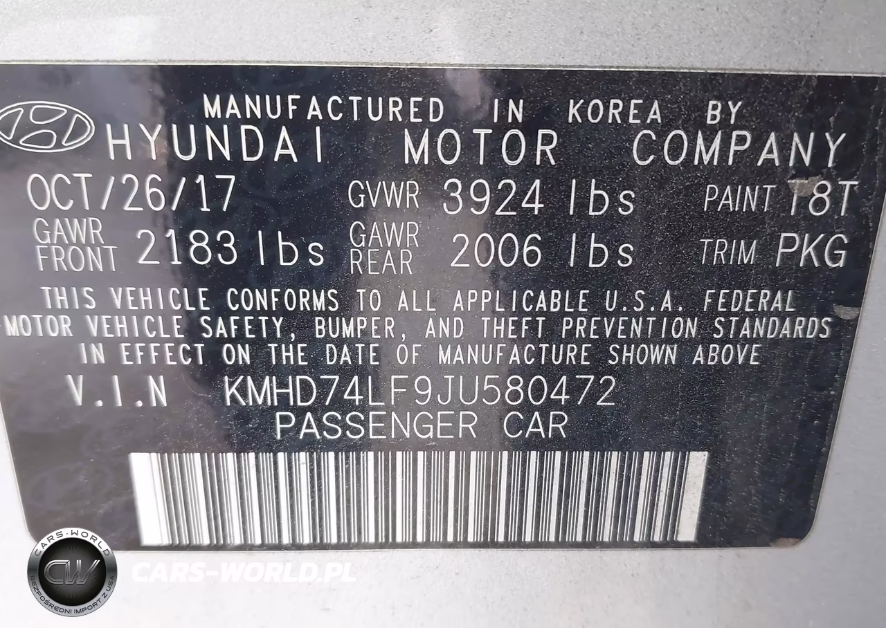 2018 Hyundai Elantra Se VIN:KMHD74LF9JU580472 - 9