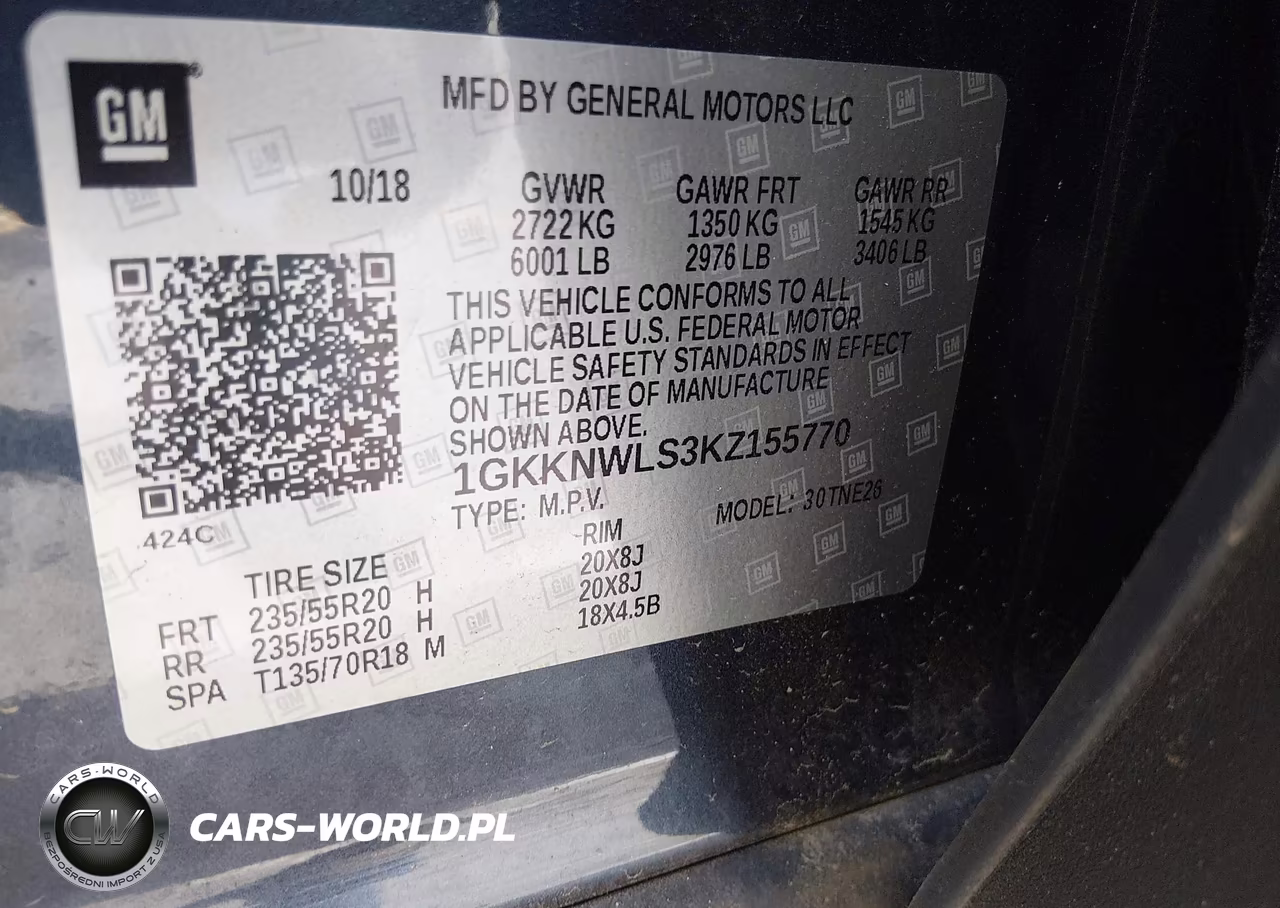 2019 GMC Acadia Slt-2 VIN:1GKKNWLS3KZ155770 - 9