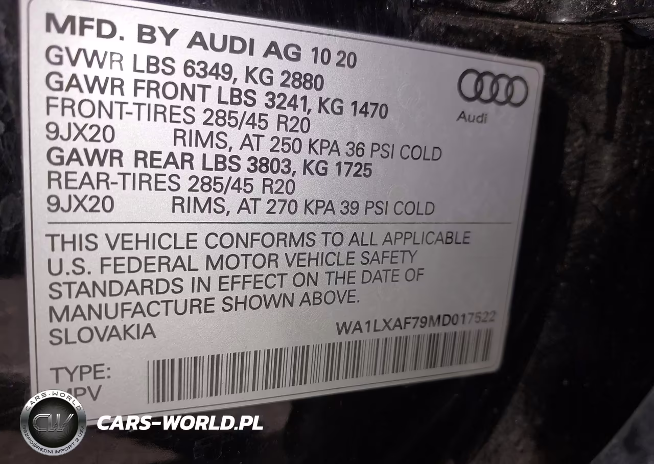 2021 Audi Q7 Premium Plus 55 Tfsi Quattro Tiptronic VIN:WA1LXAF79MD017522 - 9