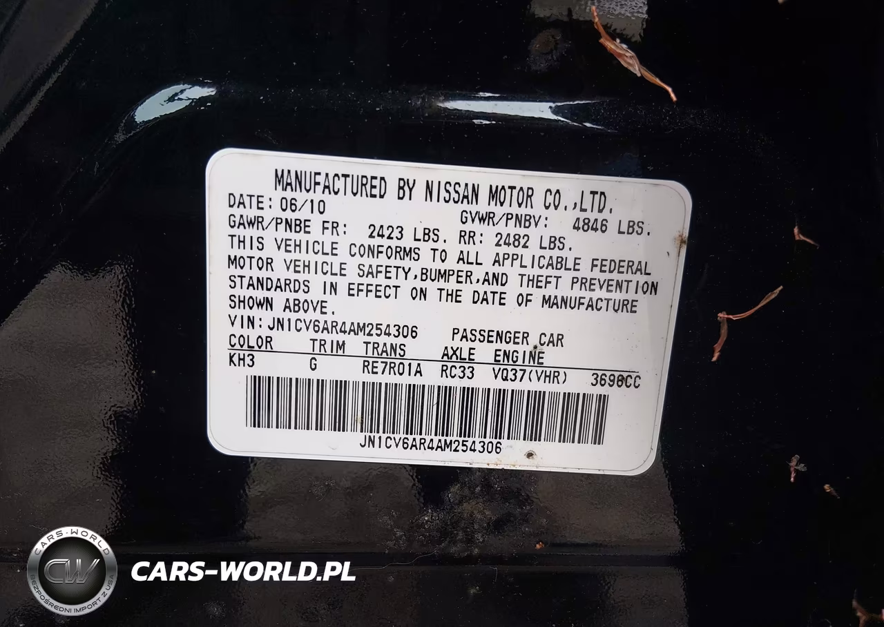 2010 Infiniti G37X VIN:JN1CV6AR4AM254306 - 9