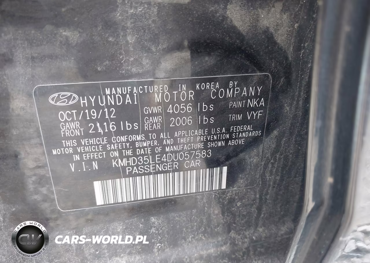 2013 Hyundai Elantra Gt VIN:KMHD35LE4DU057583 - 9