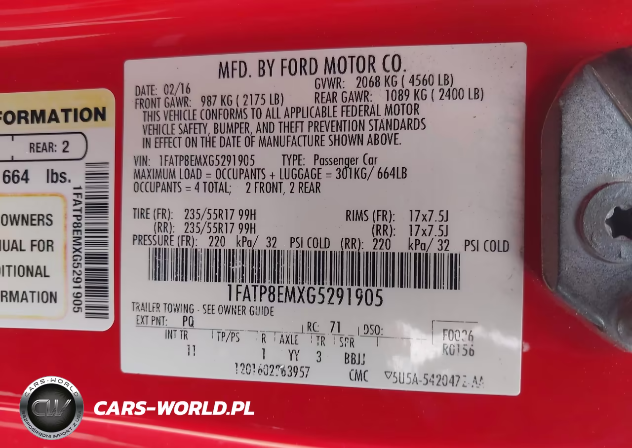 2016 Ford Mustang V6 VIN:1FATP8EMXG5291905 - 9
